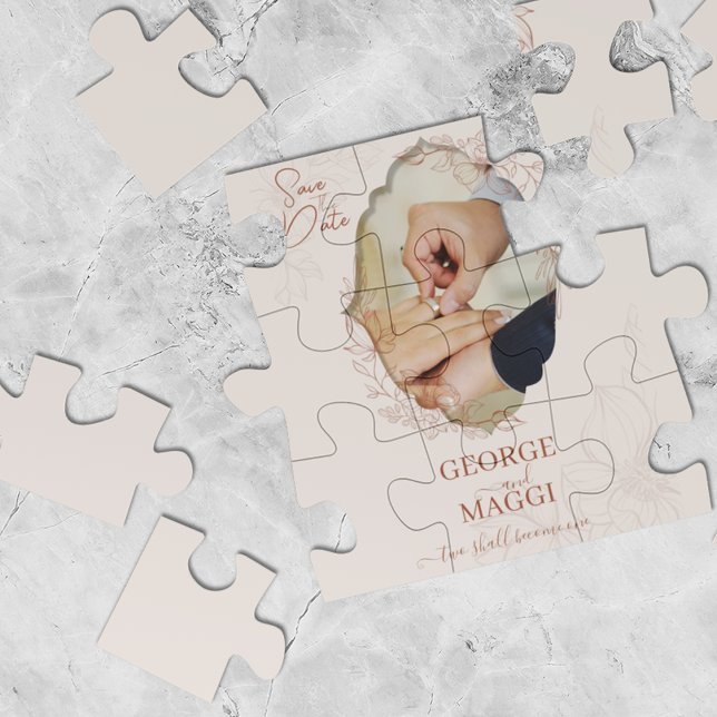 Magnolia Line Art Verziert (Magnolia Line Art Ornate Jigsaw Puzzle)