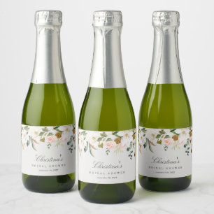 Magnolia Mini Étiquettes de bouteilles de vin mous