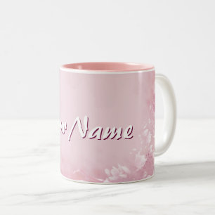 Magnolia mit Ihrem Namen Zweifarbige Tasse