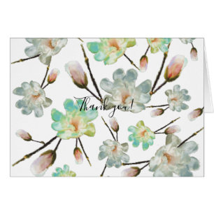 Magnolia Muster Danke Notecard
