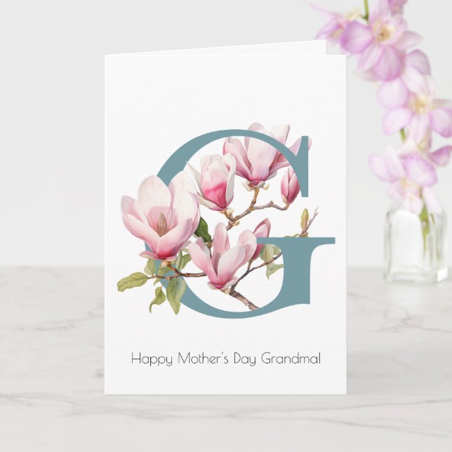 Magnolia Muttertagskarte Karte (Orchidee)