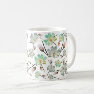 Magnolia Pattern Klassische Tasse