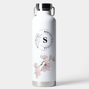 Magnolia personalisierte Wasserfarbe Trinkflasche