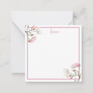 Magnolia Personalized Note Card Mitteilungskarte