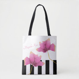 Magnolia Rosé Modernes Blumendesign Tasche