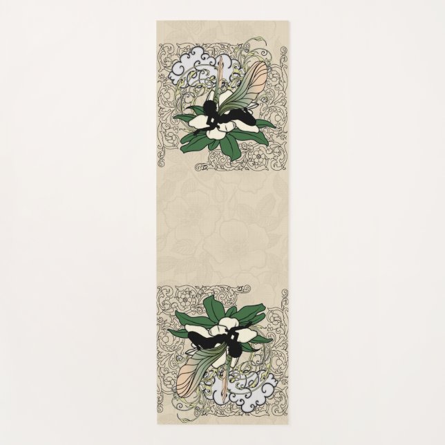 Magnolia Shadow Fairy Yogamatte (Vorderseite)