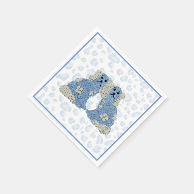 Magnolia Staffordshire Dogs Ginger Jars Serviette (Ecke)