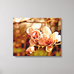 Magnolia-Stimmung in Rosa Leinwanddruck