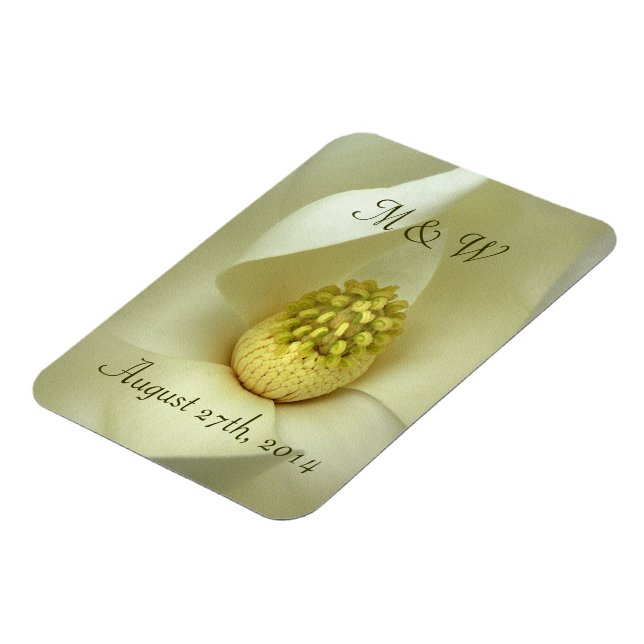 Magnolia Sud Mariage Favor Magnet (Côté Gauche)
