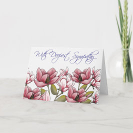 Magnolia Sympathy Card Karte