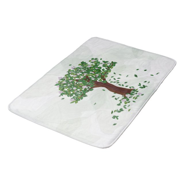 Magnolia Tree Bathmat Badematte (Schrägansicht)