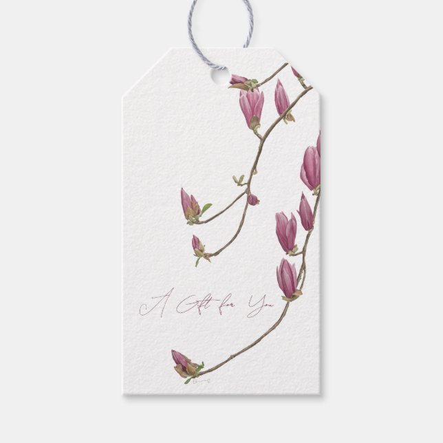 Magnolia Vine - Geschenk Tag Geschenkanhänger (Vorderseite)
