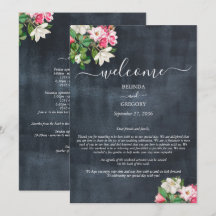 Magnolia Watercolor Blume Hochzeitreise