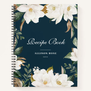 Magnolia Watercolor Weinkultur und Erde Notizbuch
