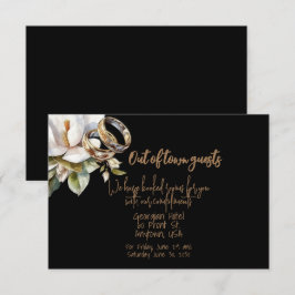 Magnolia Wedding Rings Gold Black Wedding Gäste