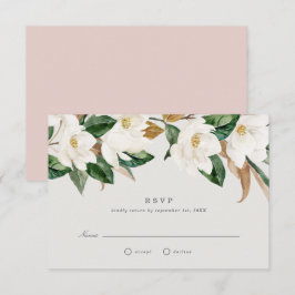 Magnolia Wedding RSVP Einladung
