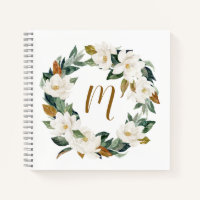 Magnolia Wreath Monogram