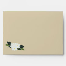 Magnolia Wreath Wedding Einladung Envelope