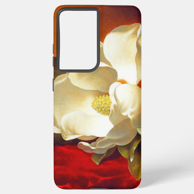 Magnolia zu Red Velvet Martin Johnson Heade Samsung Galaxy Hülle (Rückseite)