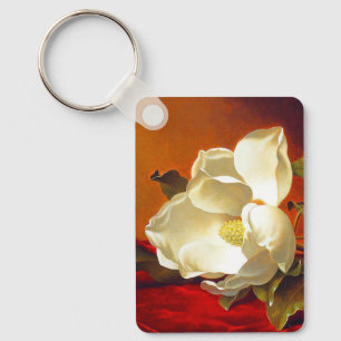 Magnolia zu Red Velvet Martin Johnson Heade Schlüsselanhänger