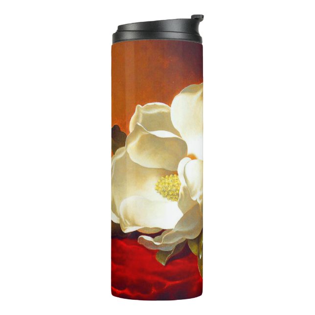Magnolia zu Red Velvet Martin Johnson Heade Thermosbecher (Nach links gedreht)