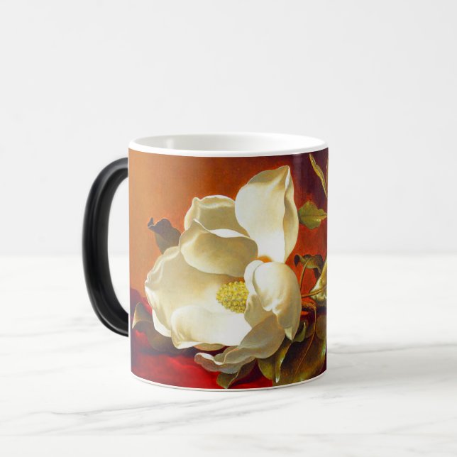Magnolia zu Red Velvet Martin Johnson Heade Verwandlungstasse (Vorderseite Links)