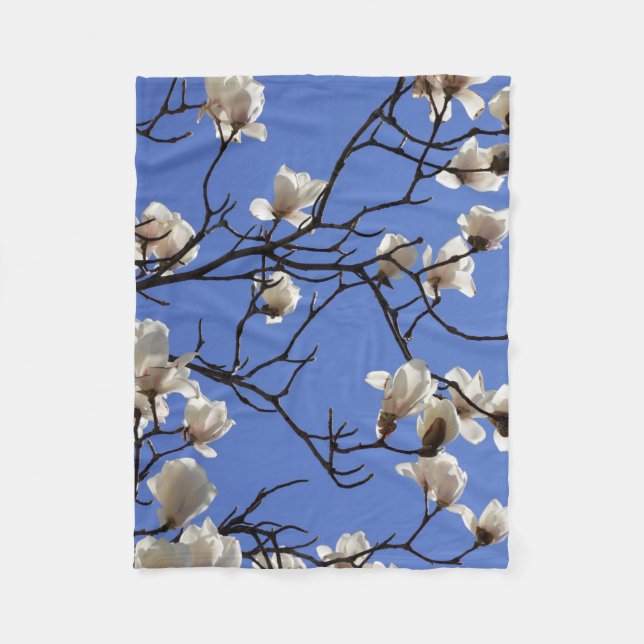 Magnolias blühen fleecedecke (Vorderseite)