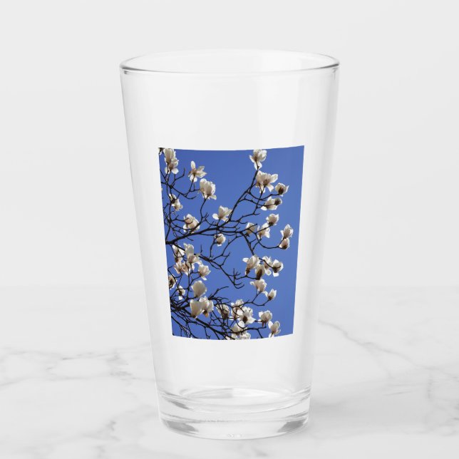 Magnolias blühen glas (Vorderseite)