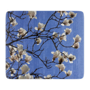 Magnolias blühen schneidebrett