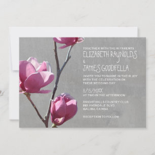Magnolias Invitations Mariage