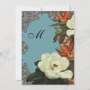 Magnolias n Bird of Paradise - Einladung zur Hochz