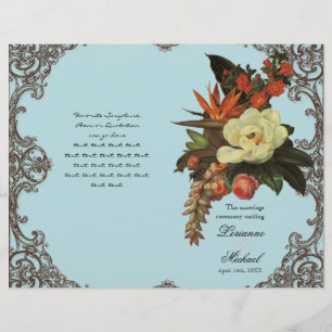 Magnolias n Bird of Paradise - Hochzeitsprogramm
