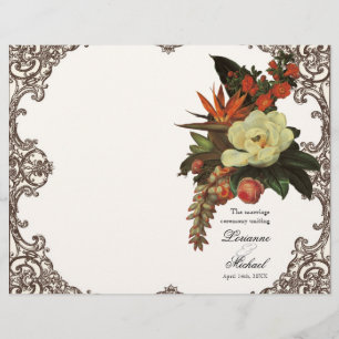 Magnolias n Bird of Paradise - Hochzeitsprogramm