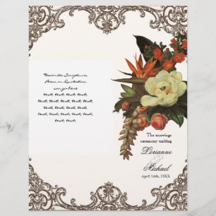 Magnolias n Bird of Paradise - Hochzeitsprogramm