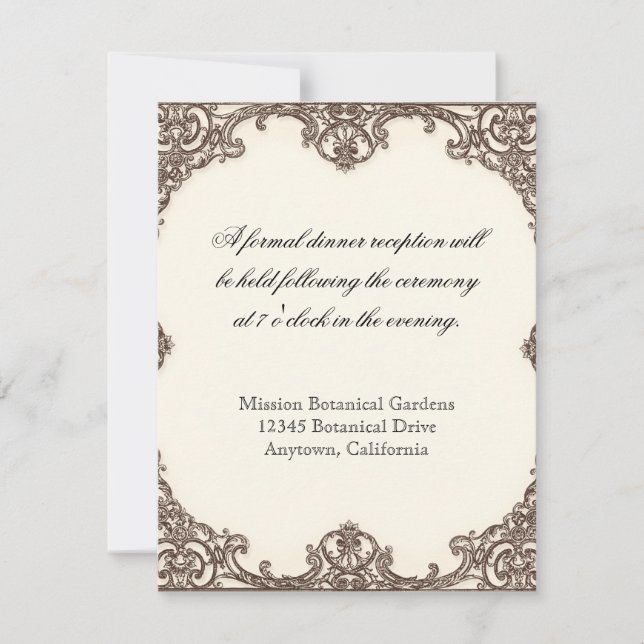 Magnolias n Bird of Paradise - UAWG Response Card Einladung (Vorderseite)