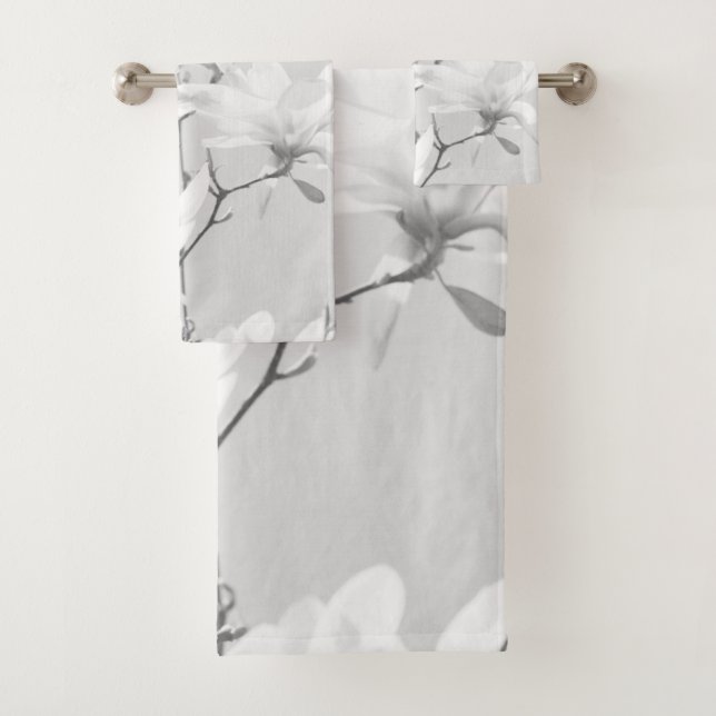 Magnolias Noir & Blanc #1 #mur #art  (En situation)