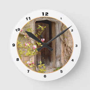 Magnolida Garden & Secret Tür zum magischen Land Runde Wanduhr