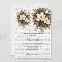 Magnolie-Beeren-Weihnachts-Hymnen-Hochzeitsfeier