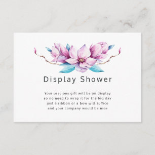 Magnolie Blumen Hochzeitsdusche Anzeigen Dusche Begleitkarte