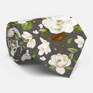 Magnolie Blumen Krawatte