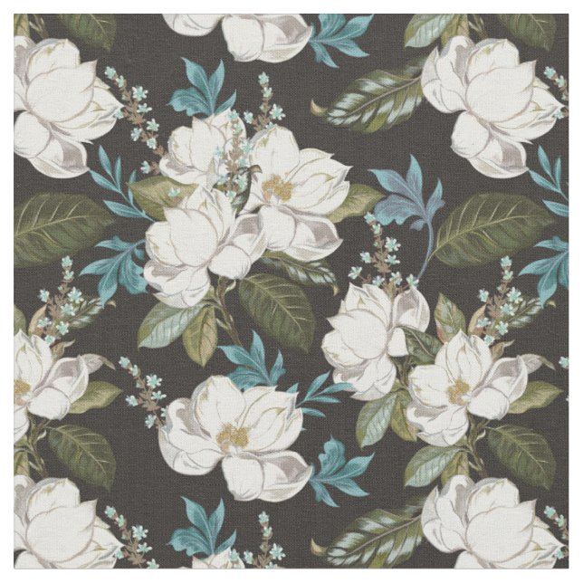 Magnolie-Blumenmuster Stoff (Nahaufnahme)
