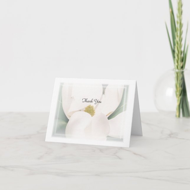 Magnolie "danken Ihnen" zu merken Dankeskarte (Vorderseite)