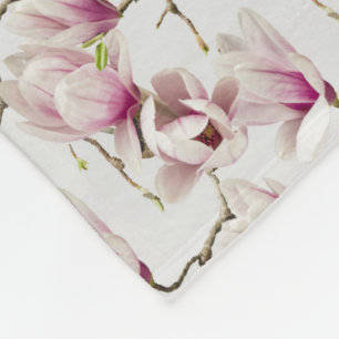 Magnolie Fleecedecke