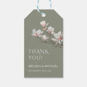 Magnolie Hochzeit Danke Fine Art Geschenkanhänger