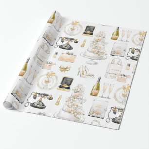 Magnolie Hochzeits-Braut- Geschenk Geschenkpapier