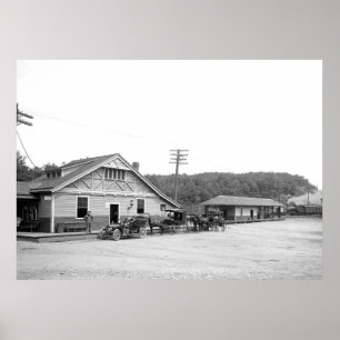 Magnolie, Mass.-Bahnstation, 1906 Poster