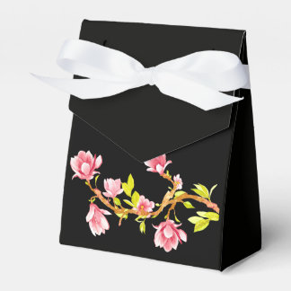 Magnolie Schwarz Geschenkschachtel