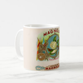 Magnolie-Zigarrenkisten-Etikett Kaffeetasse