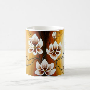 Magnolien, Acryl - Kaffeetasse
