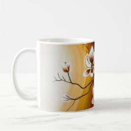 Magnolien, Acryl - Kaffeetasse